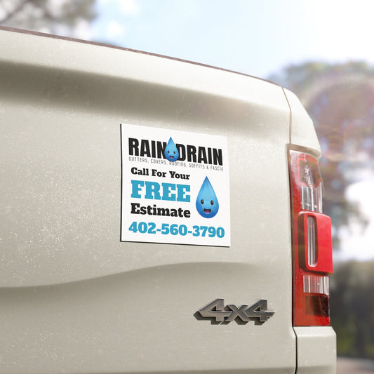 RainDrain Seamless Gutters Car Magnets - Darrell