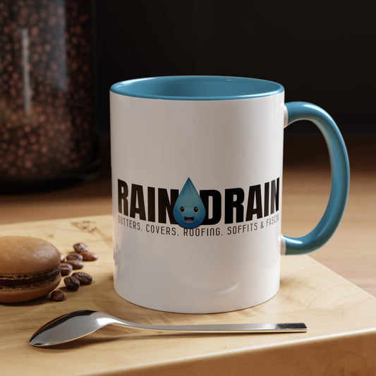 RainDrain Seamless Gutters Big Logo Coffee Mug (11, 15oz)