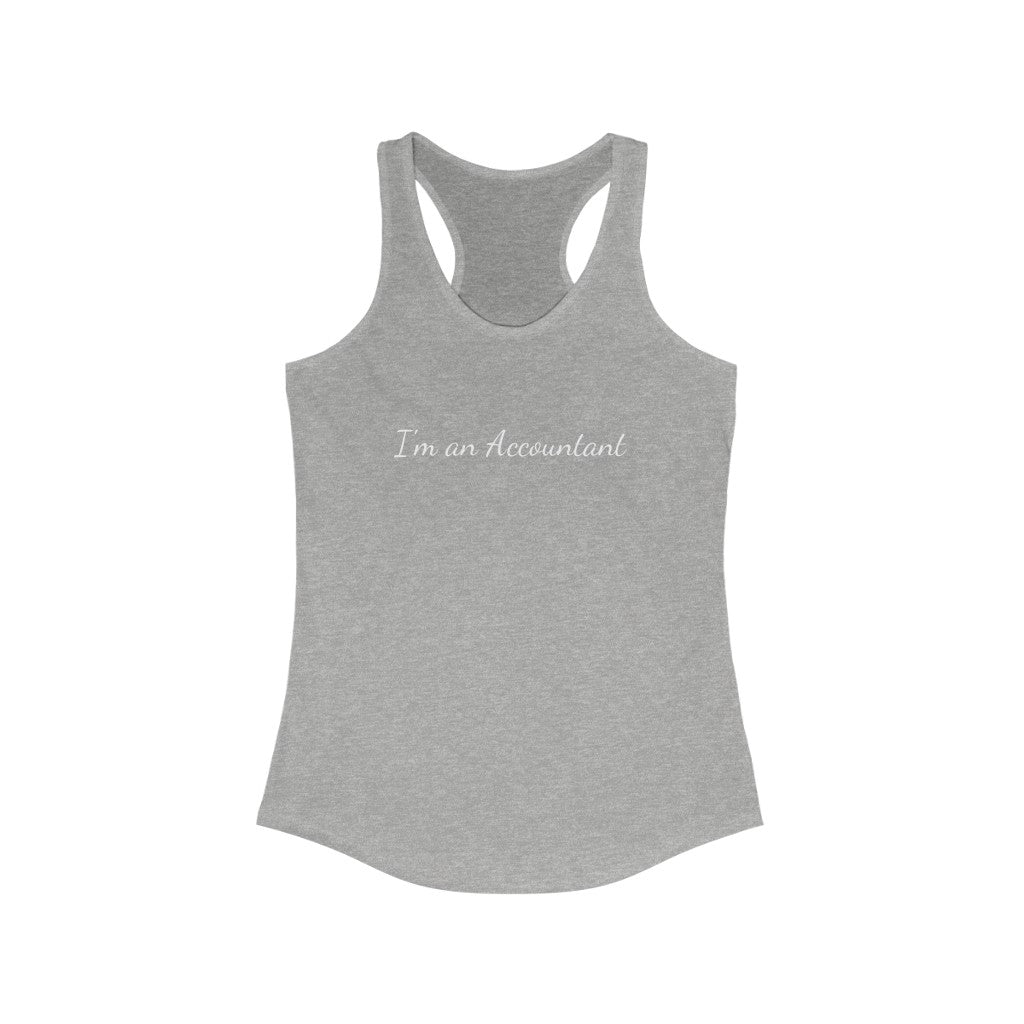 Accountant Racerback Tank