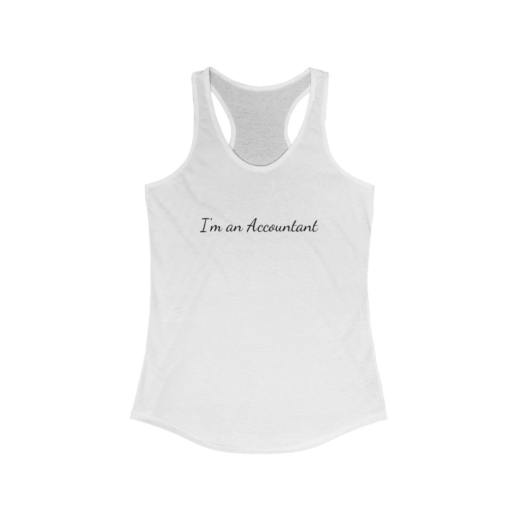 Accountant Racerback Tank