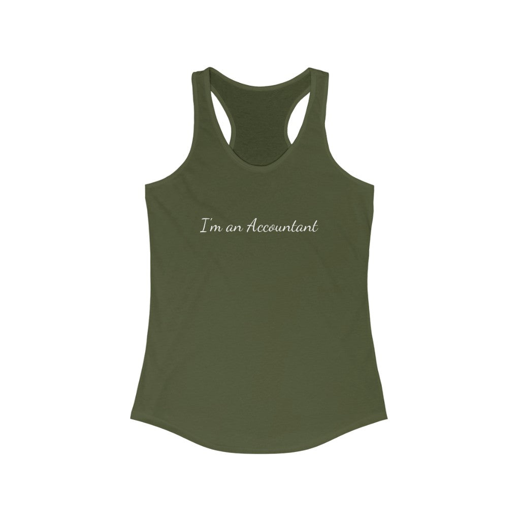 Accountant Racerback Tank