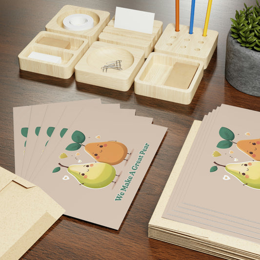 We Make A Great Pear Greeting Cards (1 or 10-pcs)
