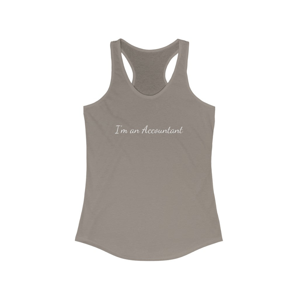 Accountant Racerback Tank