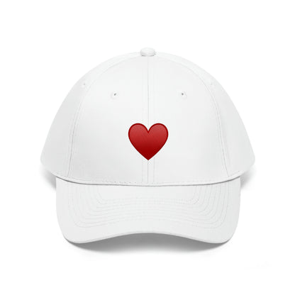 Heart Emoji Unisex Embroidered Hat