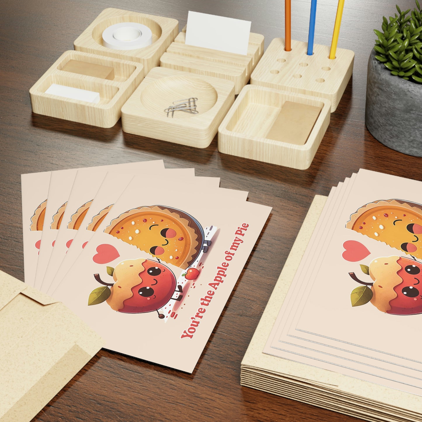 Apple of my Pie Greeting Cards (1 or 10-pcs)