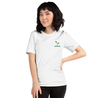 GROWER Embroidered Short-Sleeve Unisex T-Shirt