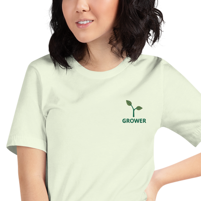 GROWER Embroidered Short-Sleeve Unisex T-Shirt
